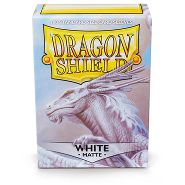 Dragon Shield: Fundas estándar de 100 ct - Blanco (Mate) 