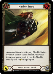 Nimble Strike (Azul) [U-WTR187] (Bienvenido a Rathe Unlimited) Lámina arcoíris ilimitada 