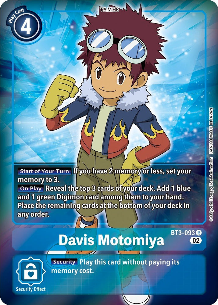 Davis Motomiya [BT3-093] (Arte alternativo) [Baraja inicial: Jesmon] 