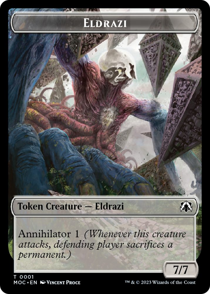 Duende // Ficha de doble cara Eldrazi [Fichas de Comandante de la Marcha de la Máquina] 