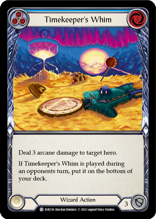 Capricho del cronometrador (azul) [EVR136] (Everfest) 1.ª edición Rainbow Foil 