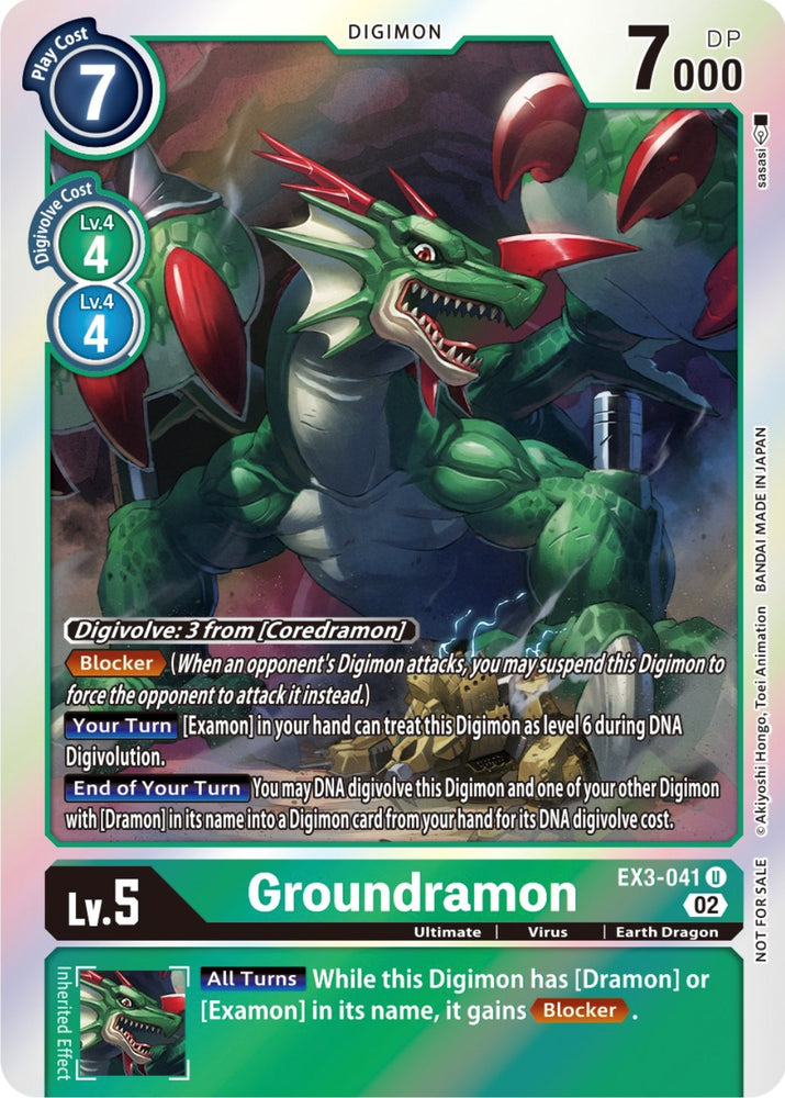 Groundramon [EX3-041] (Arte alternativo) [Rugido dracónico] 