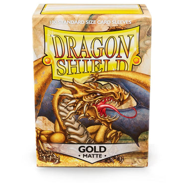 Dragon Shield: Fundas estándar de 100 quilates - Oro (mate) 