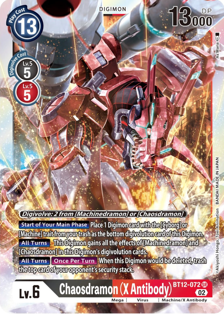 Chaosdramon (Anticuerpo X) [BT12-072] [A través del tiempo] 