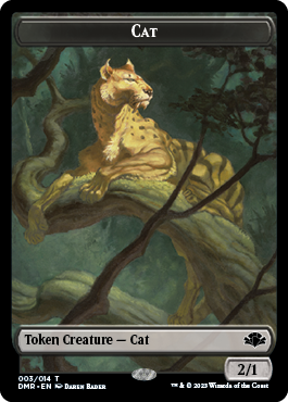 Ficha de gato (003) [Fichas remasterizadas de Dominaria] 