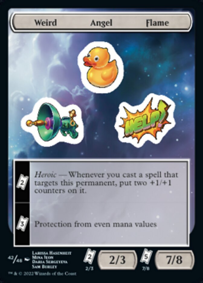 Llama de ángel extraña [Pegatinas de Unfinity] 