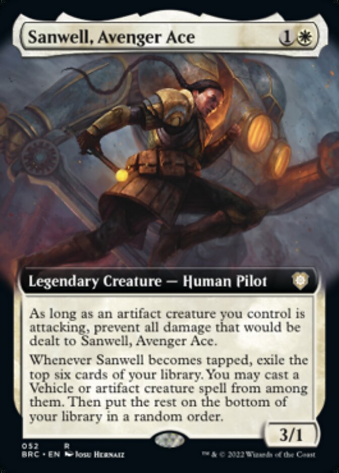 Sanwell, Avenger Ace (Arte extendido) [The Brothers' War Commander] 