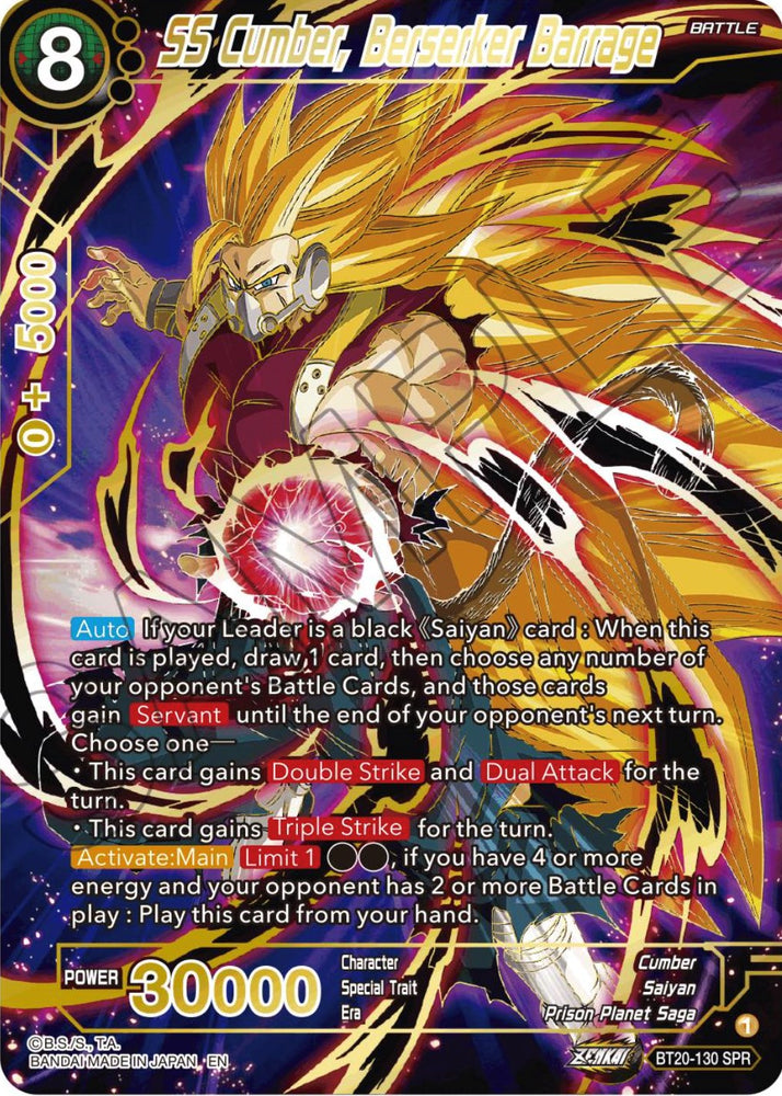 SS Cumber, Berserker Barrage (SPR) (BT20-130) [Poder absorbido] 