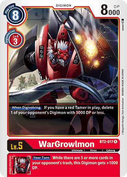 WarGrowlmon [BT2-017] [Lanzamiento de refuerzo especial Ver.1.0] 