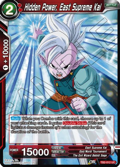 Hidden Power, East Supreme Kai (Reimpresión) (TB2-012) [Battle Evolution Booster] 