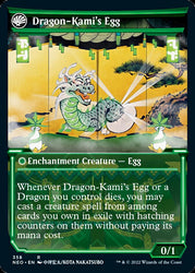 The Dragon-Kami Reborn // El huevo de Dragon-Kami (Showcase Soft Glow) [Kamigawa: Neon Dynasty] 