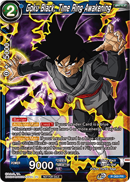 Goku Black, Time Ring Awakening (Unison Warrior Series Boost Tournament Pack Vol. 7) (P-369) [Tarjetas de promoción de torneos] 