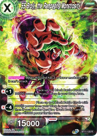 SS Broly, la monstruosidad devastadora (BT11-125) [Vermilion Bloodline 2da edición] 