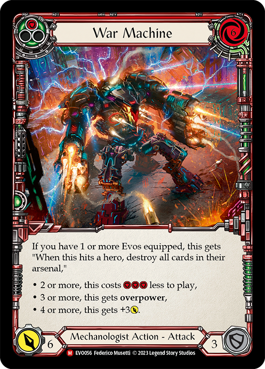 War Machine [EVO056] (Luces brillantes) Lámina arcoíris 
