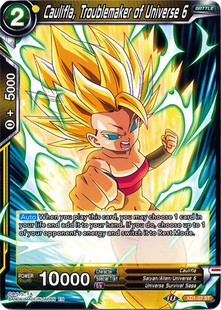 Caulifla, Alborotadora del Universo 6 (XD1-07) [Asalto de los Saiyajin] 