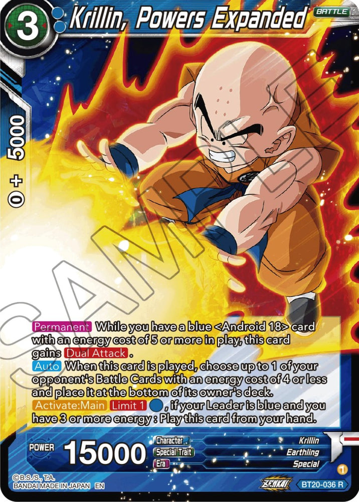 Krilin, poderes ampliados (BT20-036) [Poder absorbido] 