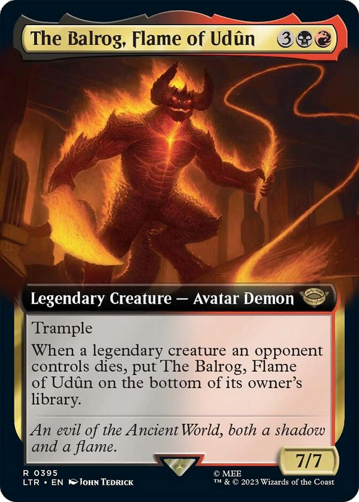 El Balrog, Llama de Udun (Arte Extendido) [El Señor de los Anillos: Cuentos de la Tierra Media] 