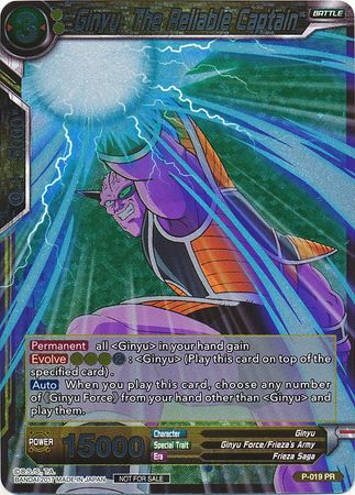 Ginyu, el capitán confiable (florete) (P-019) [Tarjetas de promoción] 