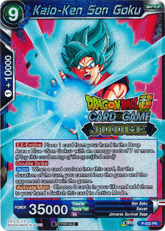 Kaio-Ken Son Goku (P-032) [Tarjetas de promoción de jueces] 