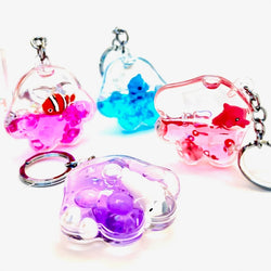 Sea Life Jellyfish Floaty Key Charm