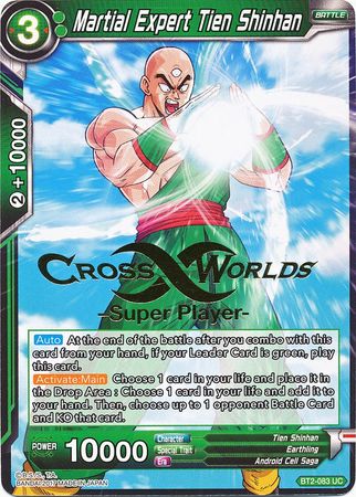 Experto marcial Tien Shinhan (Superjugador estampado) (BT2-083) [Tarjetas de promoción de torneos] 