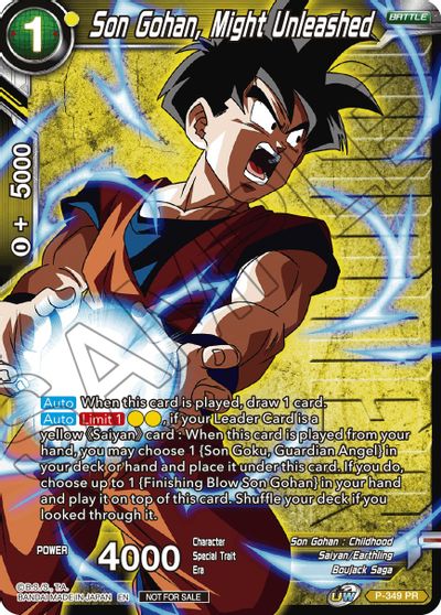 Son Gohan, Might Unleashed (Ganador sellado) (P-349) [Tarjetas de promoción de torneos] 
