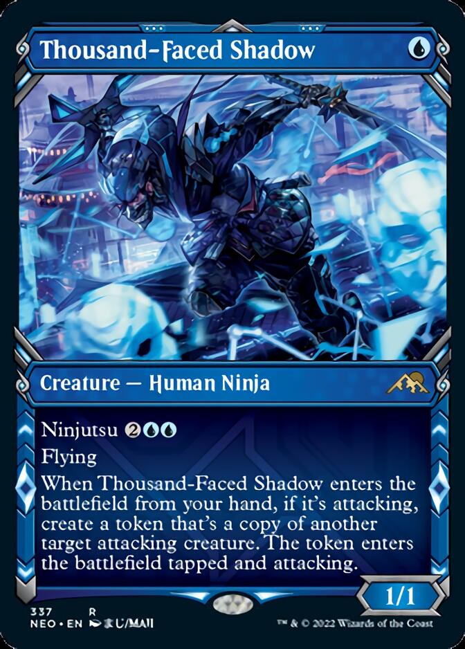 Sombra de las mil caras (Showcase Ninja) [Kamigawa: Neon Dynasty] 