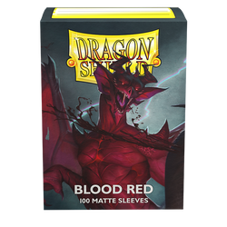 Dragon Shield: Fundas estándar de 100 ct - Rojo sangre (Mate) 