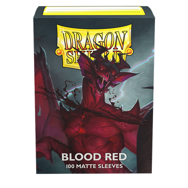 Dragon Shield: Fundas estándar de 100 ct - Rojo sangre (Mate) 