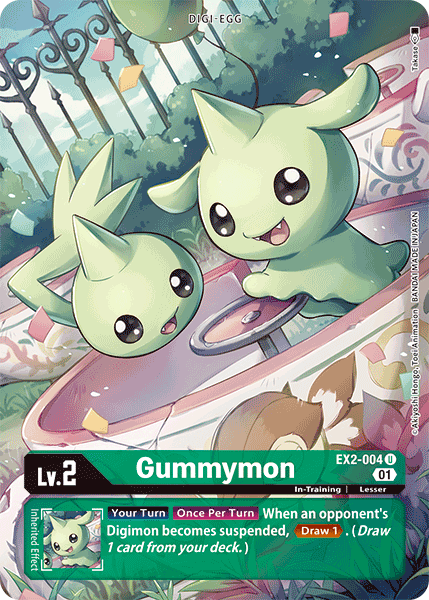 Gummymon [EX2-004] (Arte alternativo) [Peligro digital] 