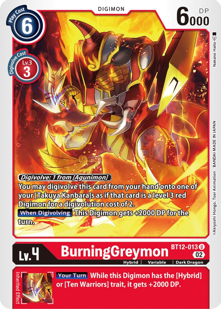 BurningGreymon [BT12-013] [A través del tiempo] 