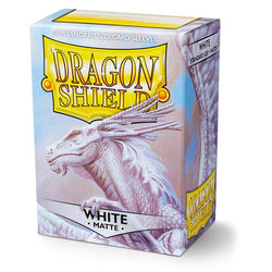 Dragon Shield: Fundas estándar de 100 ct - Blanco (Mate) 