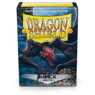Dragon Shield: Fundas estándar de 100 ct - Negro (Mate) 