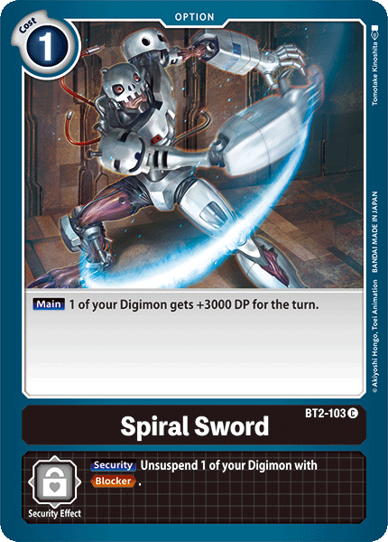 Espada espiral [BT2-103] [Lanzamiento de refuerzo especial Ver.1.0] 