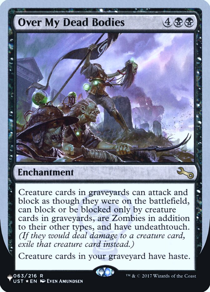 Over My Dead Bodies (Edición Unfinity Foil) [La lista] 