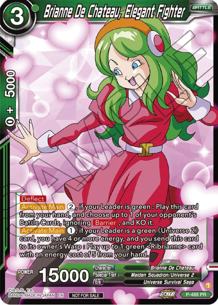 Brianne De Chateau, luchadora elegante (Paquete de torneos de la serie Zenkai Vol.3) (P-488) [Tarjetas de promoción de torneos] 