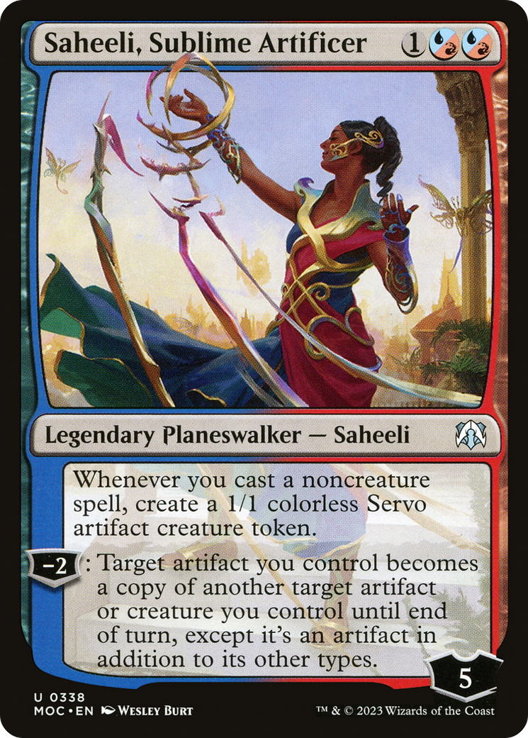 Saheeli, Sublime Artificer [March of the Machine Commander]