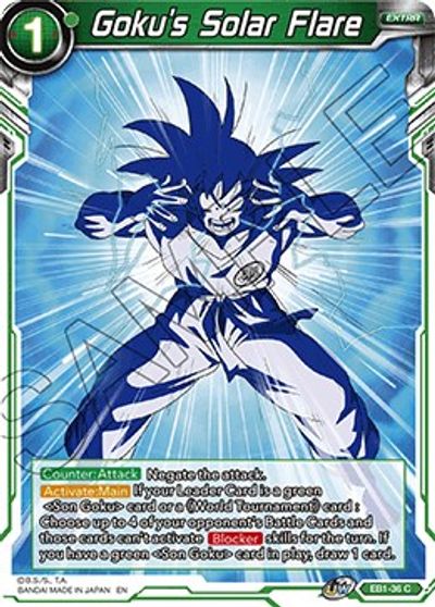 Llamarada solar de Goku (EB1-36) [Acelerador de evolución de batalla] 