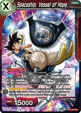 Nave espacial, Recipiente de la esperanza (BT17-003) [Ultimate Squad] 