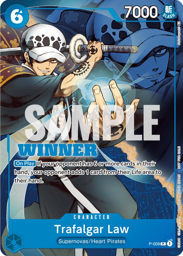 Trafalgar Law (P-009) (Paquete ganador Vol. 1) [Tarjetas de promoción de One Piece] 