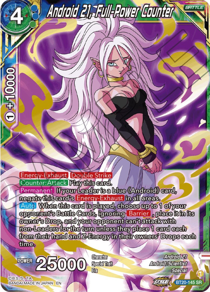 Android 21, contador de potencia total (BT20-145) [energía absorbida] 
