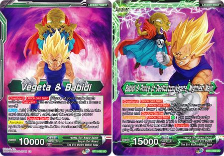 Vegeta y Babidi // Babidi y Príncipe de la Destrucción Vegeta, Majin más poderoso (BT11-062) [Línea bermellón] 