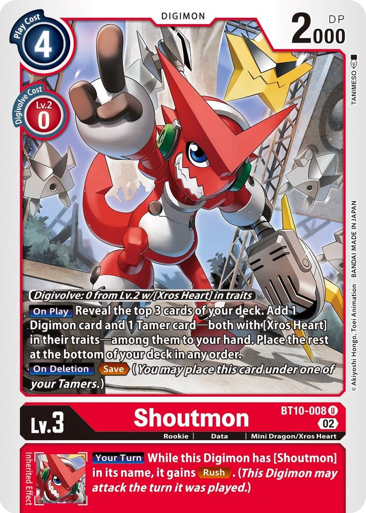 Shoutmon [BT10-008] [Encuentro con Xros] 