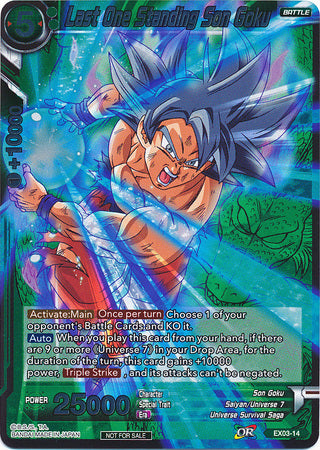 El último en pie Son Goku (Event Pack 2 - 2018) (EX03-14) [Tarjetas de promoción] 