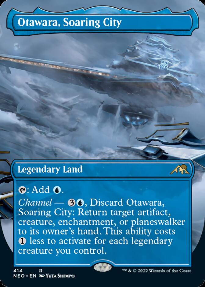 Otawara, Soaring City (arte alternativo sin fronteras) [Kamigawa: Neon Dynasty] 