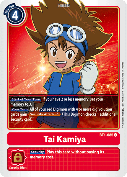 Tai Kamiya [BT1-085] [Lanzamiento de refuerzo especial Ver.1.0] 