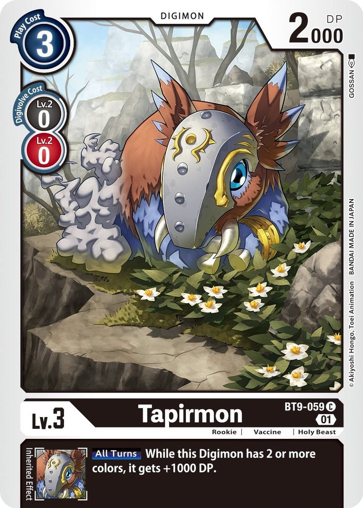 Tapirmon [BT9-059] [Registro X] 