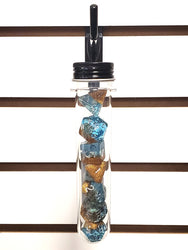 Old School 7 Piece DnD RPG Dice Set: Infused - Beach Party - Sunken Treasure