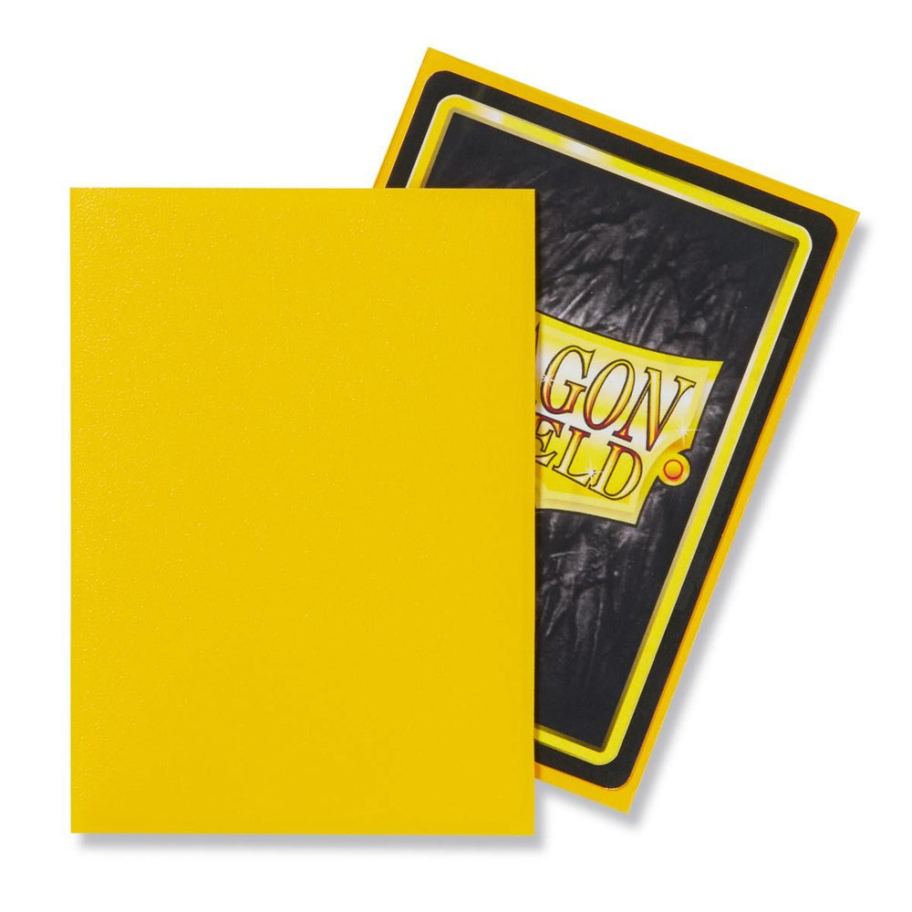 Dragon Shield: Fundas estándar de 100 ct - Amarillo (Mate) 