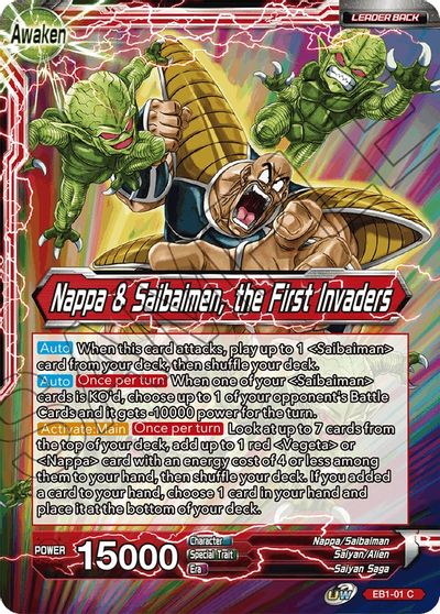 Nappa // Nappa y Saibaimen, los primeros invasores (EB1-01) [Battle Evolution Booster] 